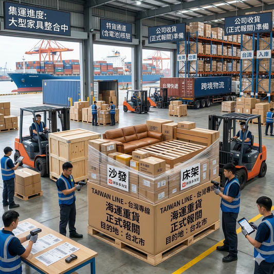【淘寶家具集運】新家裝潢省一半？大型家具/重貨海運 4 大避坑指南，小資成家必看！